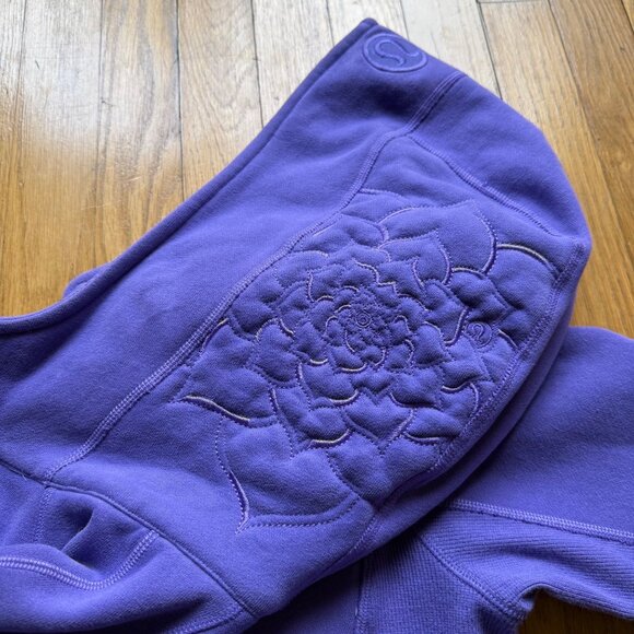 Lululemon Size 10 Purple Rocksteady Pigeon Scuba Hoodie Full-Zip Fleece Jacket - Picture 8 of 16